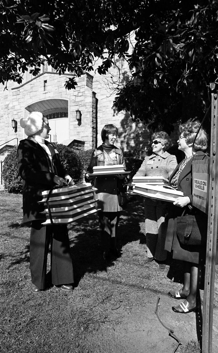 Meals on Wheels of Wake County was founded on February 12, 1974 with ten volunteers meeting at Hillyer Christian Church to deliver meals in downtown Raleigh.