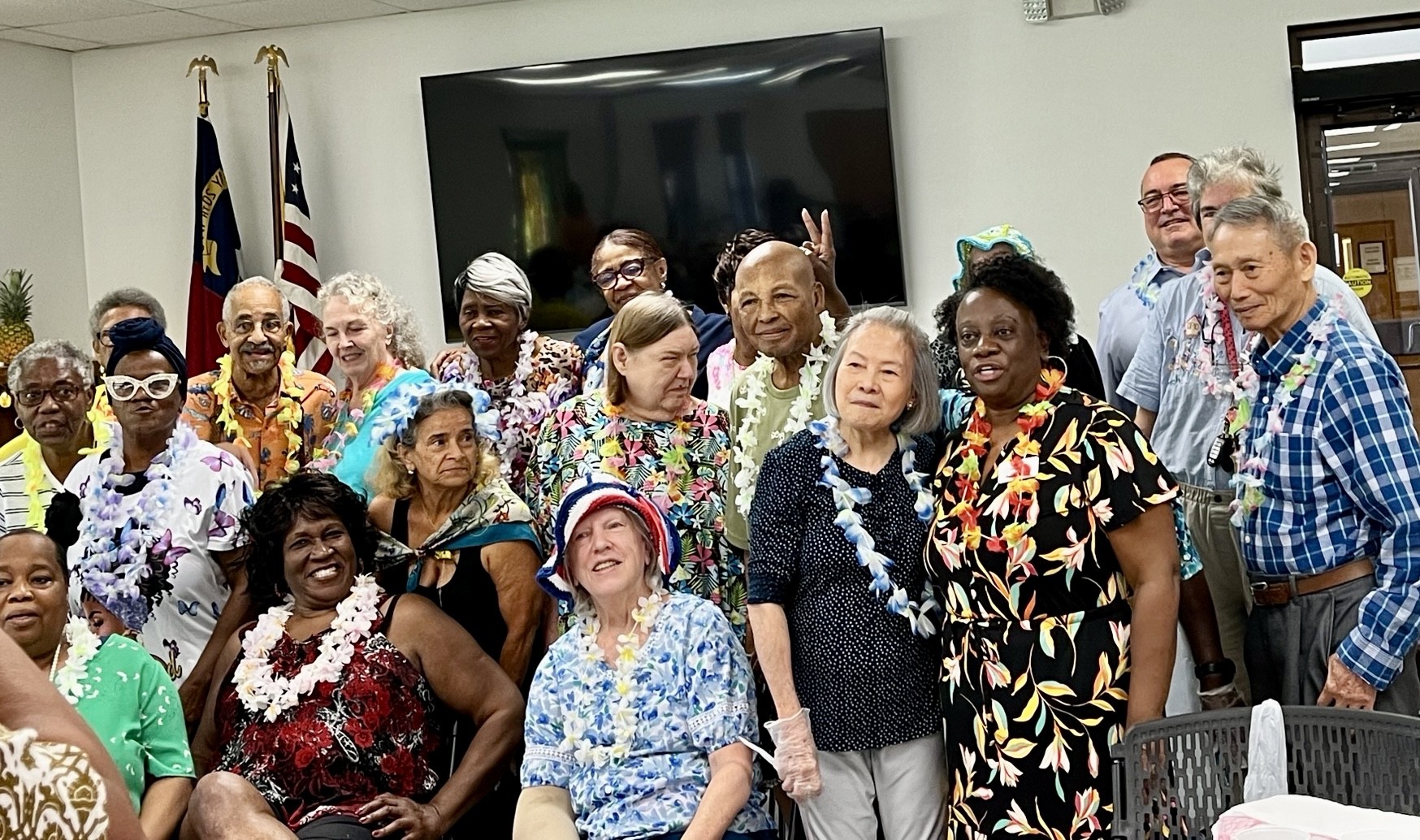 Aloha! It was a rocking luau at Garner Friendship Cafe!