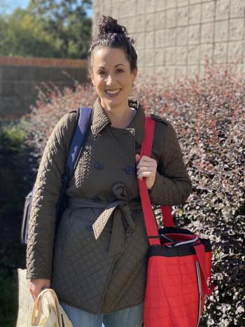 Volunteer ready to deliver meals