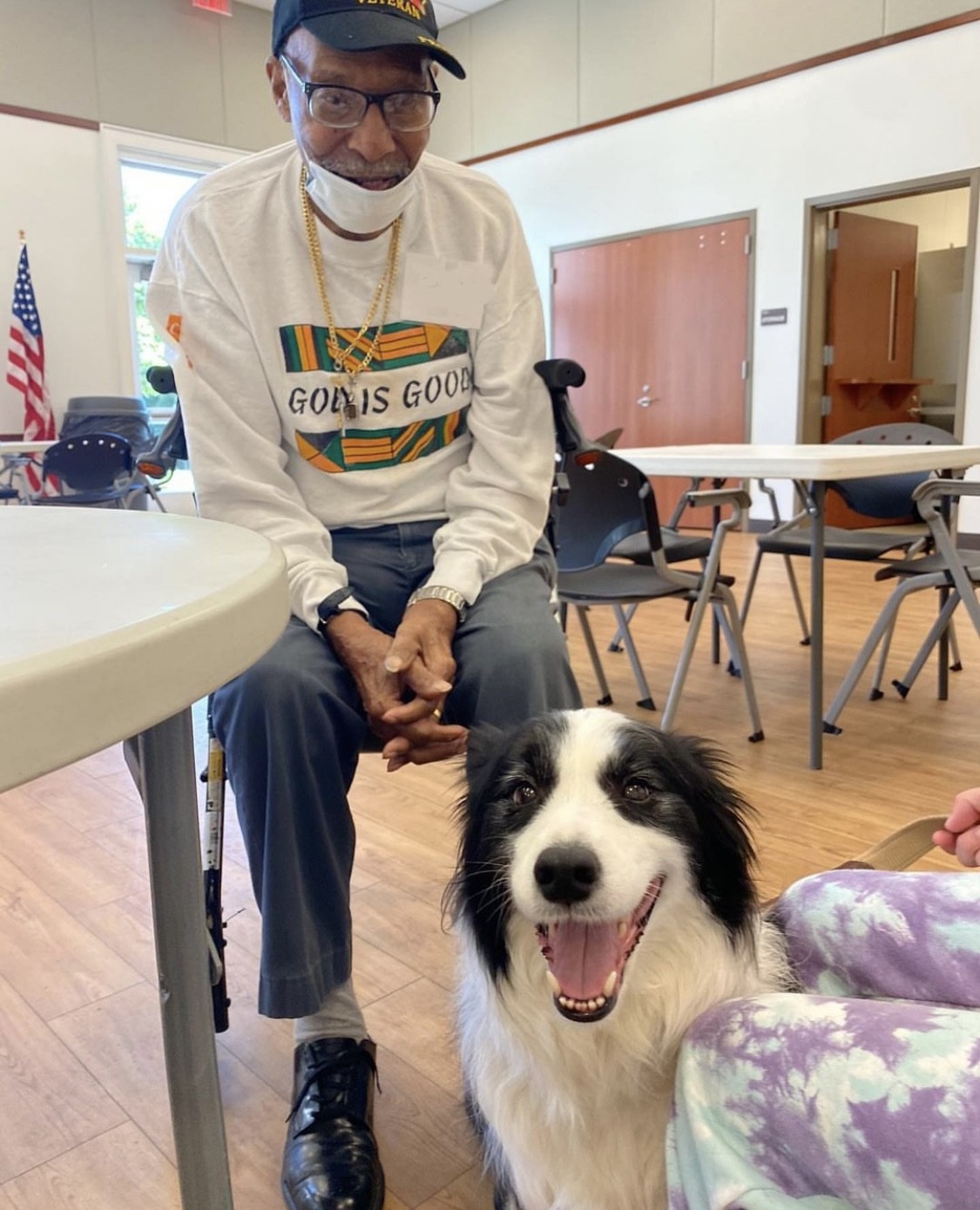 Thank you to So Fetch K9 Adventures for bringing dogs to socialize with our seniors at Five Points Friendship Cafe!